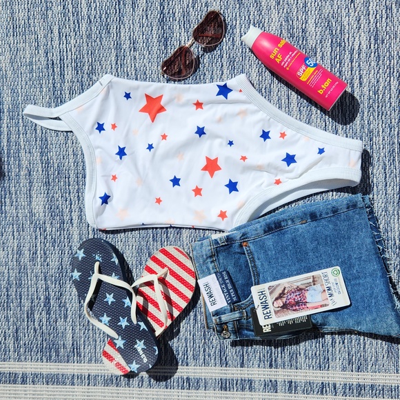 NWOT aerie one piece stars bathing suit ๐ - Picture 3 of 6